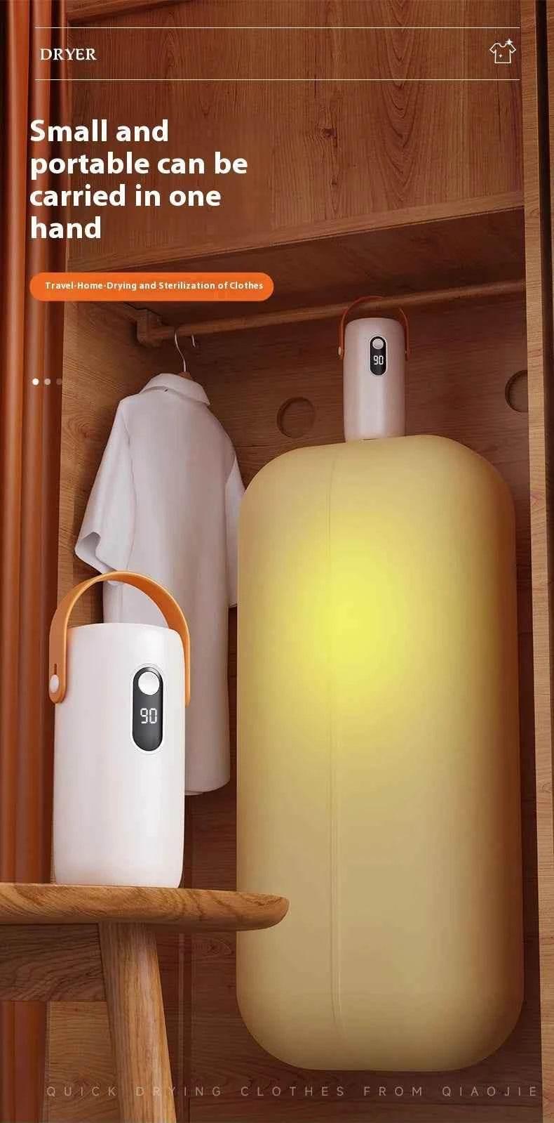 Portable Clothes Dryer Compact Electric Drying Machine for Home Foldable Clothes Dryer Convenient clothing drying in dormitories Portable Clothes Dryer by DSERS