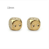 2pcs/lot Copper Dice Brass Dice Sieve Creative Mahjong Dice Bar Tool Outdoor Small Toy 13mm/15mm