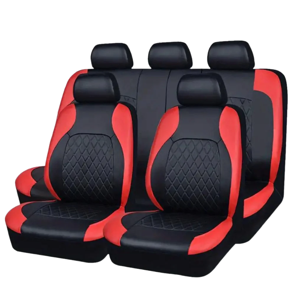 Universal Car Seat Covers PU Black Fashions Sports Seat Covers PU Car Seat Cover Universal Interior Accessories by GiFiFY