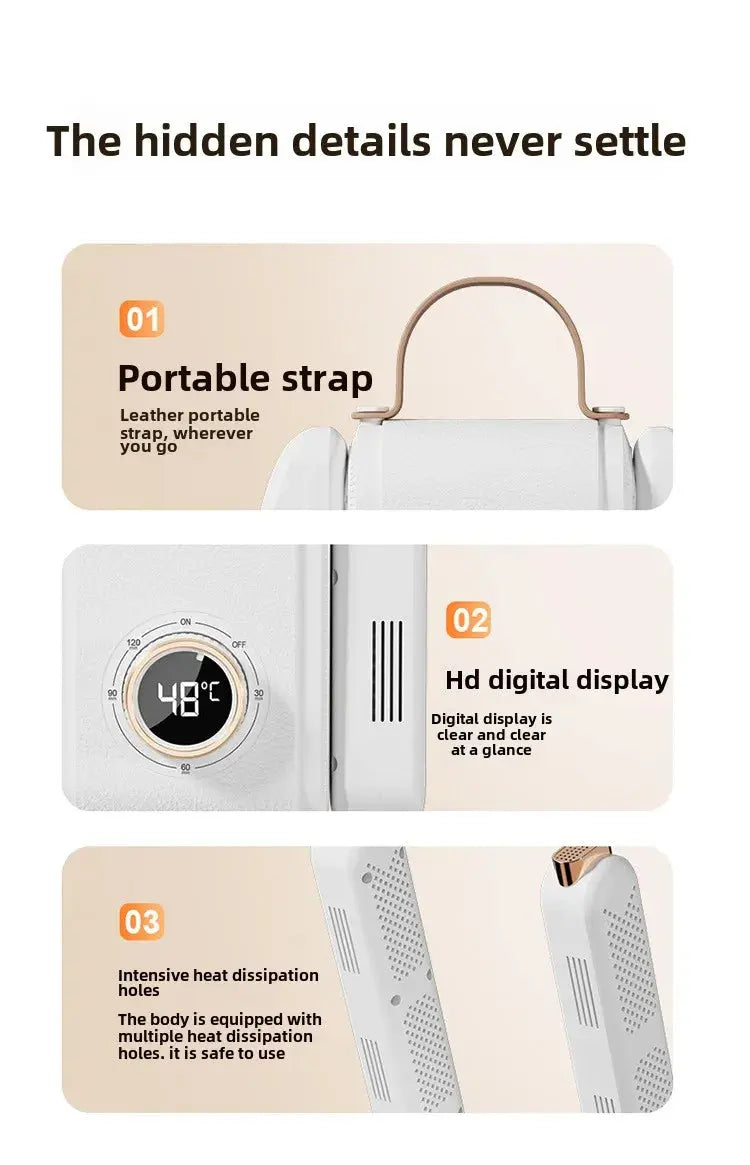 New Foldable Shoe Dryer Boot Dryer with Hot Air Circulation Boot Dryer Eliminate Bad Odor Timing Constant Temperature Shoe Dryer - GiFTiFY