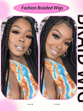 Synthetic Full Lace Frontal Twist Braided Wigs For Black Women Faux Locs Knotless Box Braided Lace Wig Goddess Senegalese Braids - GiFTiFY
