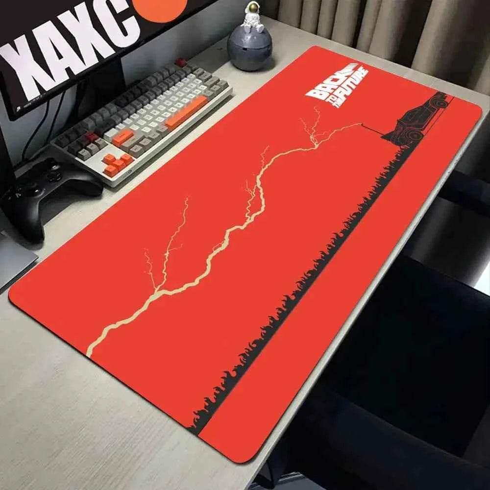Back To The Future Large Mouse Pad 90x40cm Computer Mousepad Big Keyboard Mat Car Table Carpet Big Desk Mats Rubber Rugs - GiFTiFY