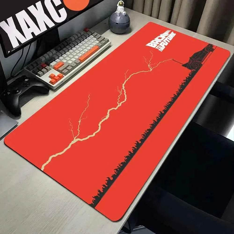 Back To The Future Large Mouse Pad 90x40cm Computer Mousepad Big Keyboard Mat Car Table Carpet Big Desk Mats Rubber Rugs - GiFTiFY