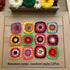 Mix Colors Handmade Crochet Doilies Suit Square Flower Piece Clothing Pocket Coaster Bag Tablecloth DIY Jewelry 6cm