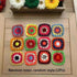Mix Colors Handmade Crochet Doilies Suit Square Flower Piece Clothing Pocket Coaster Bag Tablecloth DIY Jewelry 6cm