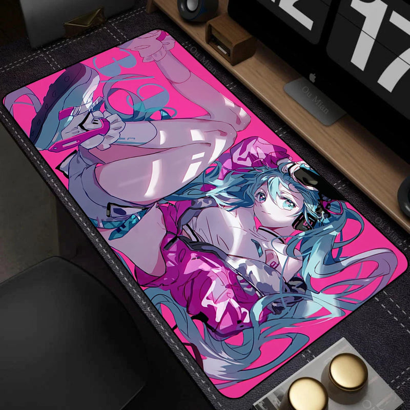 Popular virtual diva H-Hatsune Cute Miku Mouse Pad Mouse pads by DSERS