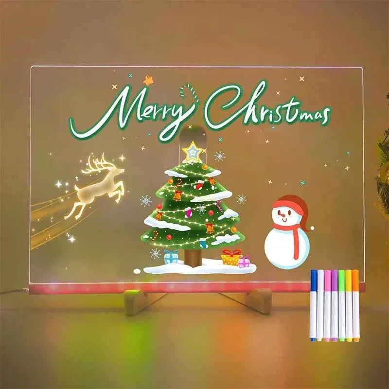 LED Acrylic Drawing Board DIY Erasable Luminous DSERS/ https://www.aliexpress.us/item/3256808438306553.html?supplyId=159831080&gatewayAdapt=glo2usa4itemAdapt