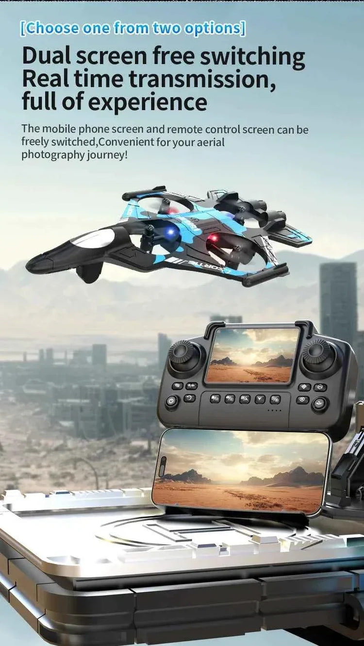 K500MAX Drone Fighter Jet 4k HD Professional Drone Camera WIFI Fpv Aircraft Quadcopte Aerial Photography Drone Birthday Toys