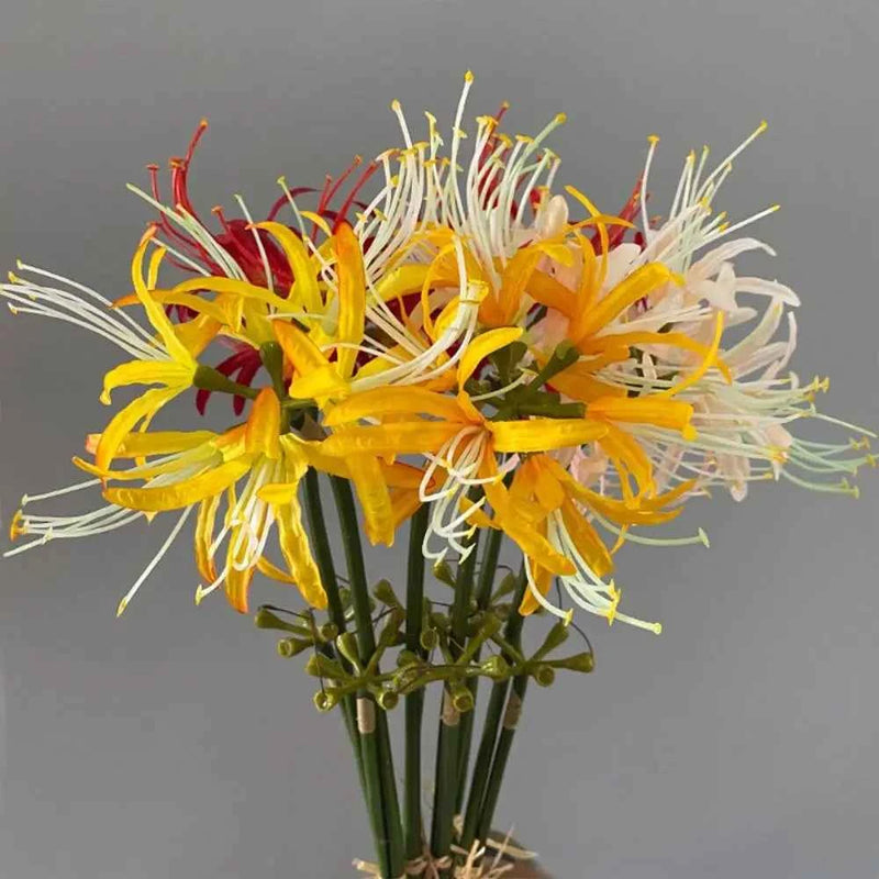 60cm Artificial Higanbana Flower Branch Handmade by DSERS