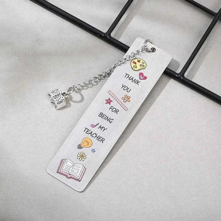 Cartoon Metal Bookmarks for Students & Teachers metal bookmark by DSERS