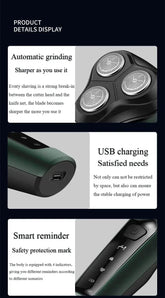 Electric Shavers for Men Waterproof Electric Trimmer Razor Wet Dry Use Rechargeable Battery - GiFTiFY