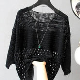 Ice Silk Hollow Knitted Vest for Women - GiFTiFY