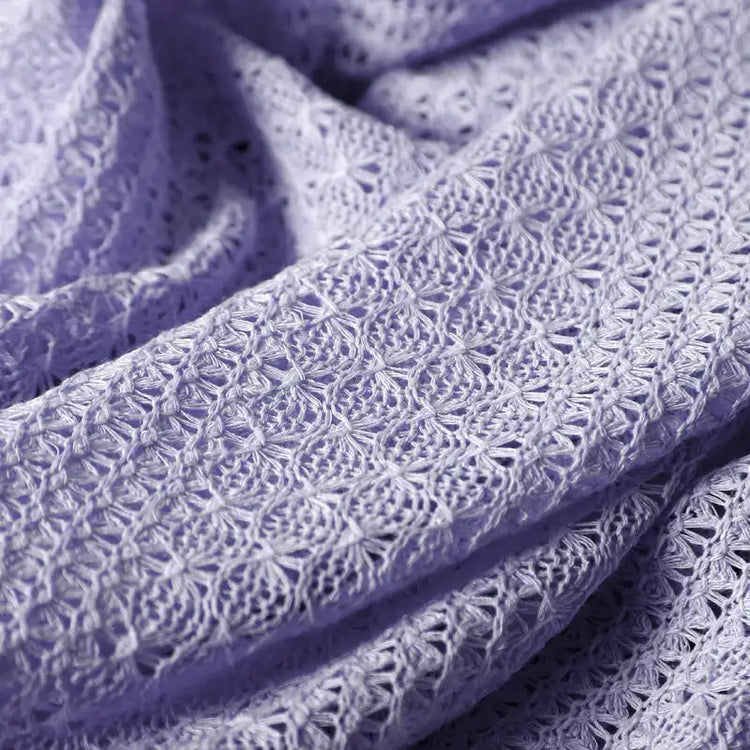 Crochet Mesh Fabric Hollow Out Knitted Net Material for DIY Sewing Sexy Crop Tops Cardigan Apparel Spring Summer Fashion