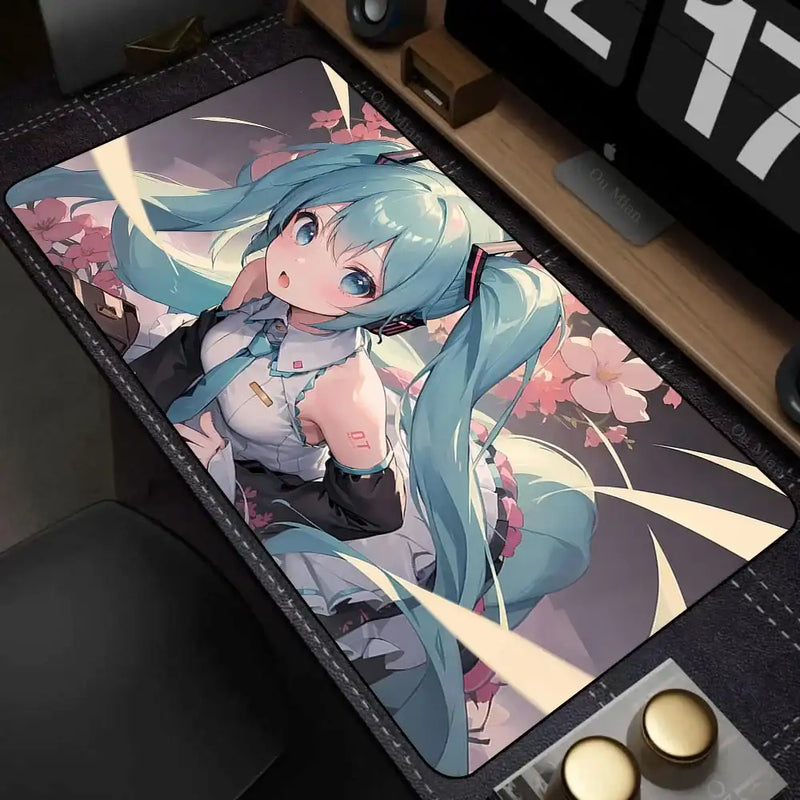 Popular virtual diva H-Hatsune Cute Miku Mouse Pad Mouse pads by DSERS