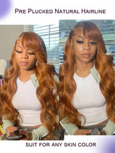 Colored Ginger Blonde 9X6 Glueless Lace Front Human Hair Wig Ready To Go&Wear Glueless Body Wave Lace Wig Burgundy Straight Wigs Hair Wig by DSERS / AliHairs Store