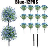 Fake Flowers Outdoor UV Resistant Faux Plants For Outside Yard Wedding Indoor Home Kitchen Farmhouse Decor Artificial Plants