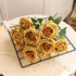 10/1 Heads Golden Silver Rose Artificial Flower DIY Wedding Floral Arrangement Material Silk Bridal Bouquet Photo Prop Home Deco