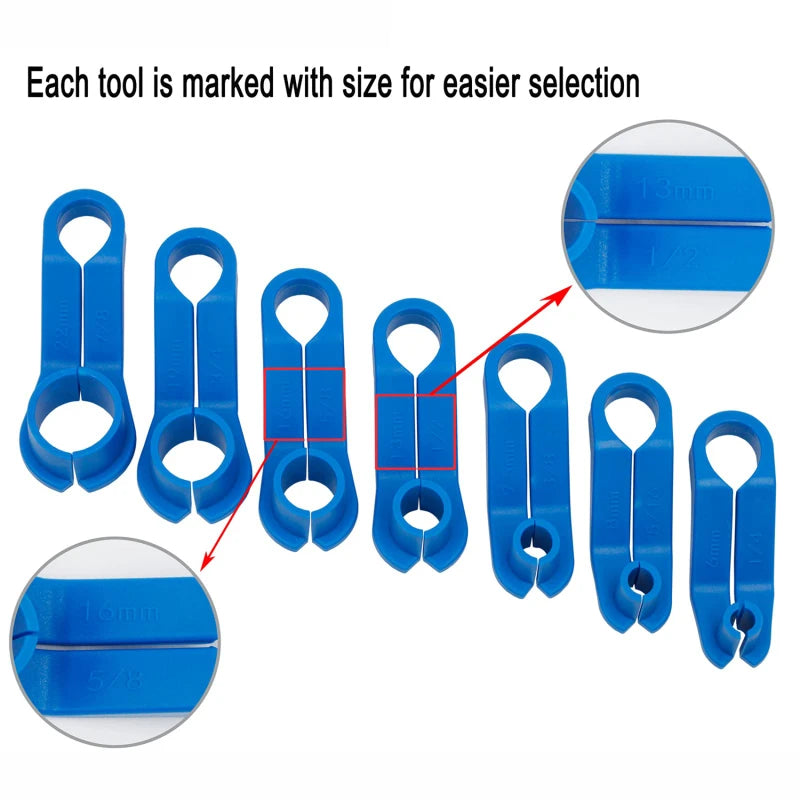 1 Set 7/16pcs Car Auto AC Line Disconnect Tool Fuel Line Disconnect Fuel Line Angled Disconnect Tool Set Fuel Line Removal Tools by GiFiFY