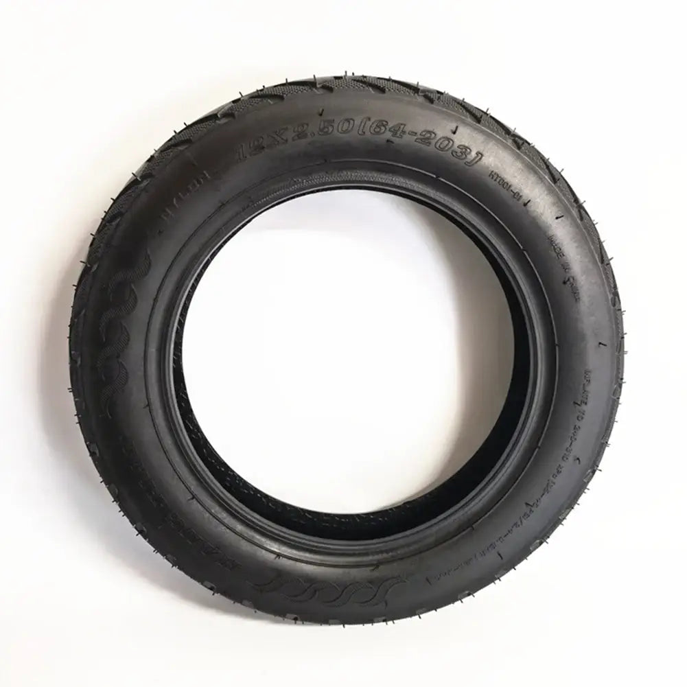 Two Black Electric Scooter 12x2 Tubeless Tyres