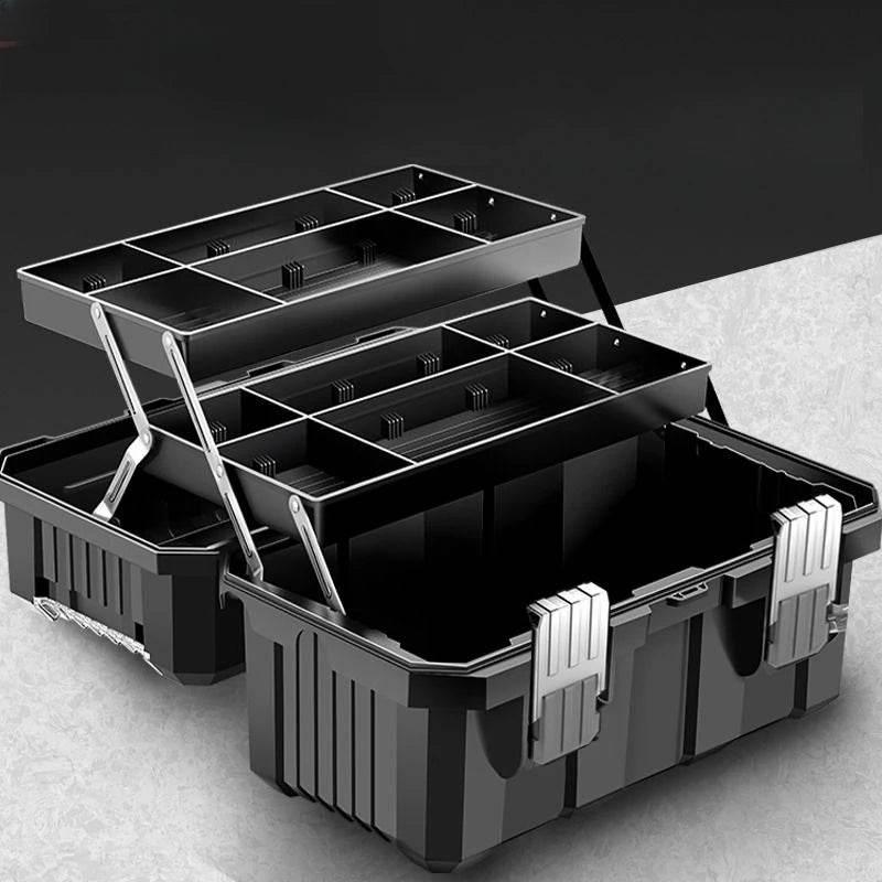 Tools Organizer Box Garage Professional Plastic Tool Case Box Electrician Storage Multifunctional Outdoor Waterproof Garage - GiFTiFY