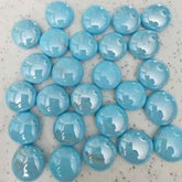 100g/3.52oz(Approx. 18-25pcs) Oblate Bead Glass Mosaic Tiles Colorful Round Mosaic Making Material Multi Diameter DIY Craft Tile