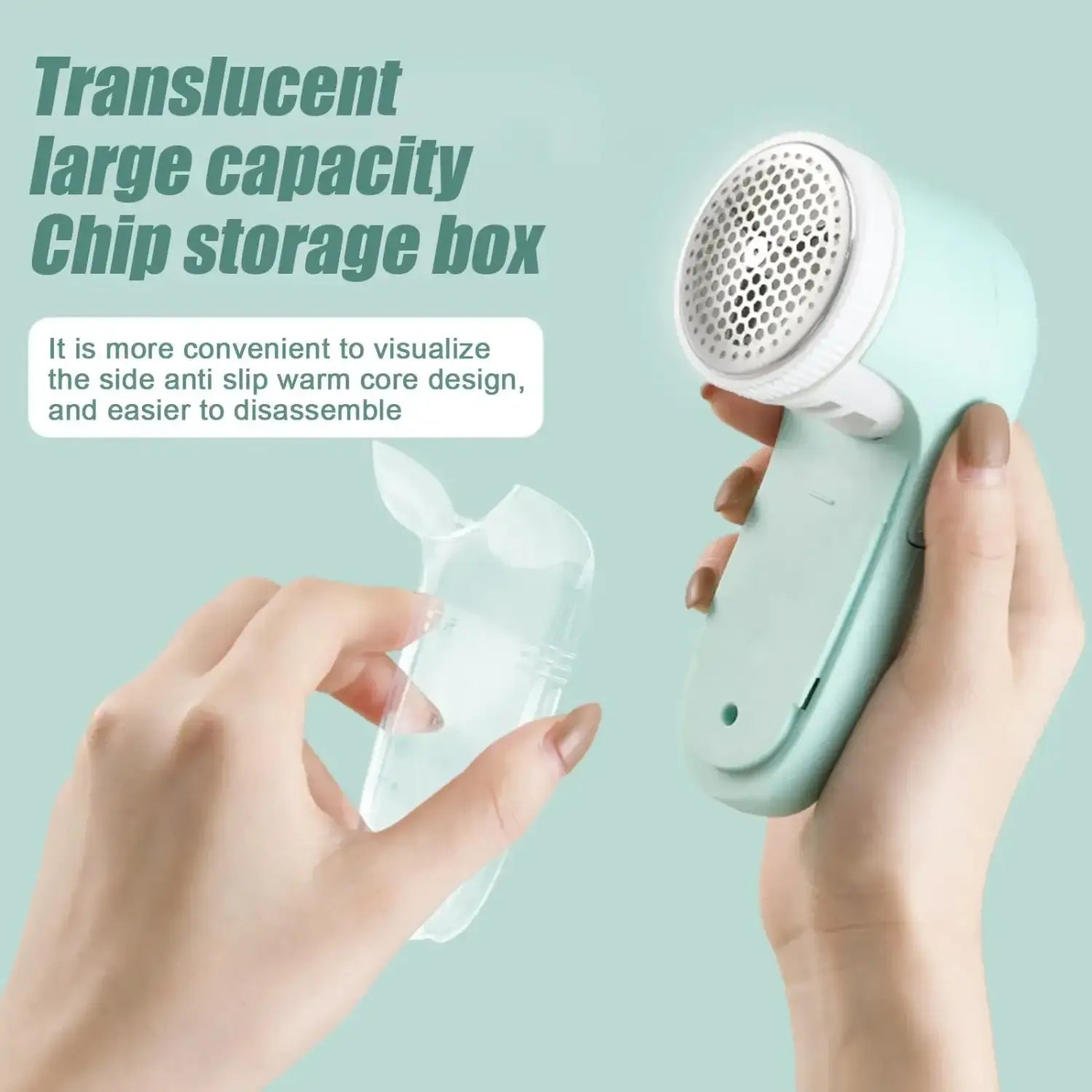 Mint Green Electric Clothing Lint Remover