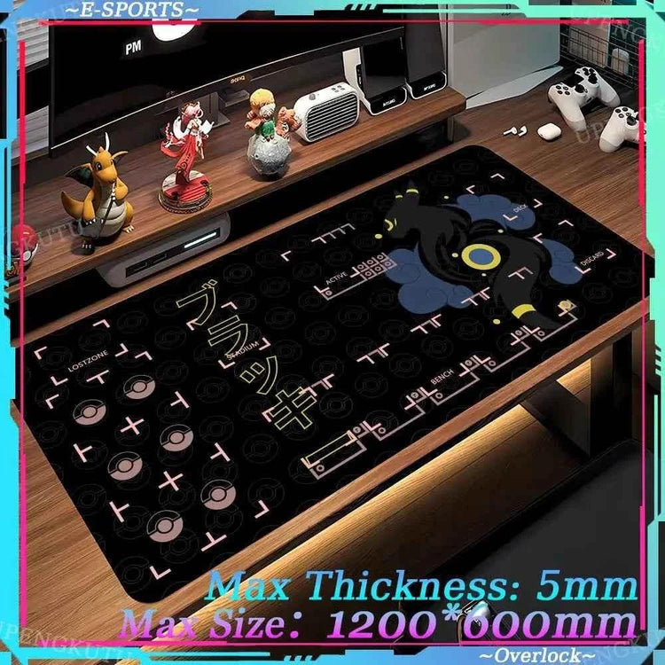 Mouse Pad Large Desk Mat P_Pokemones Anime Playmat 900x400 Xxl TGM PTCG Card Games Speed Computer and Office Gamer Cabinet mat - GiFTiFY