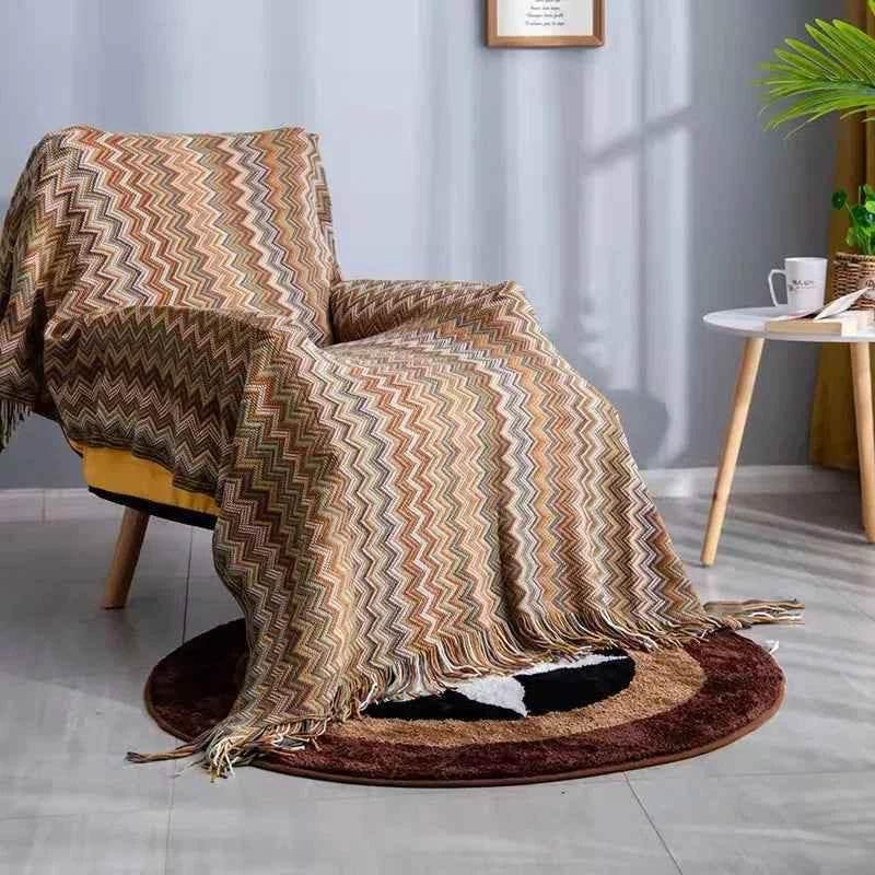Boho Bed Plaid Blanket Geometry Aztec Baja Blankets Ethnic Sofa Cover Slipcover Decor Throw Wall Hanging Tapestry Rug Cobertor - GiFTiFY