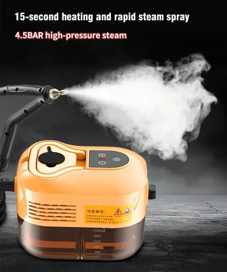 2500W Handheld Steam Cleaner High Temperature Steam Cleaning Machine Portable Car Carpet Cleaner Auto Pressure Washer