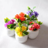 3pcs 1:12 Dollhouse Miniature Green Plant In Pot Simulation Potted Plants Dollhouse Decor - GiFTiFY
