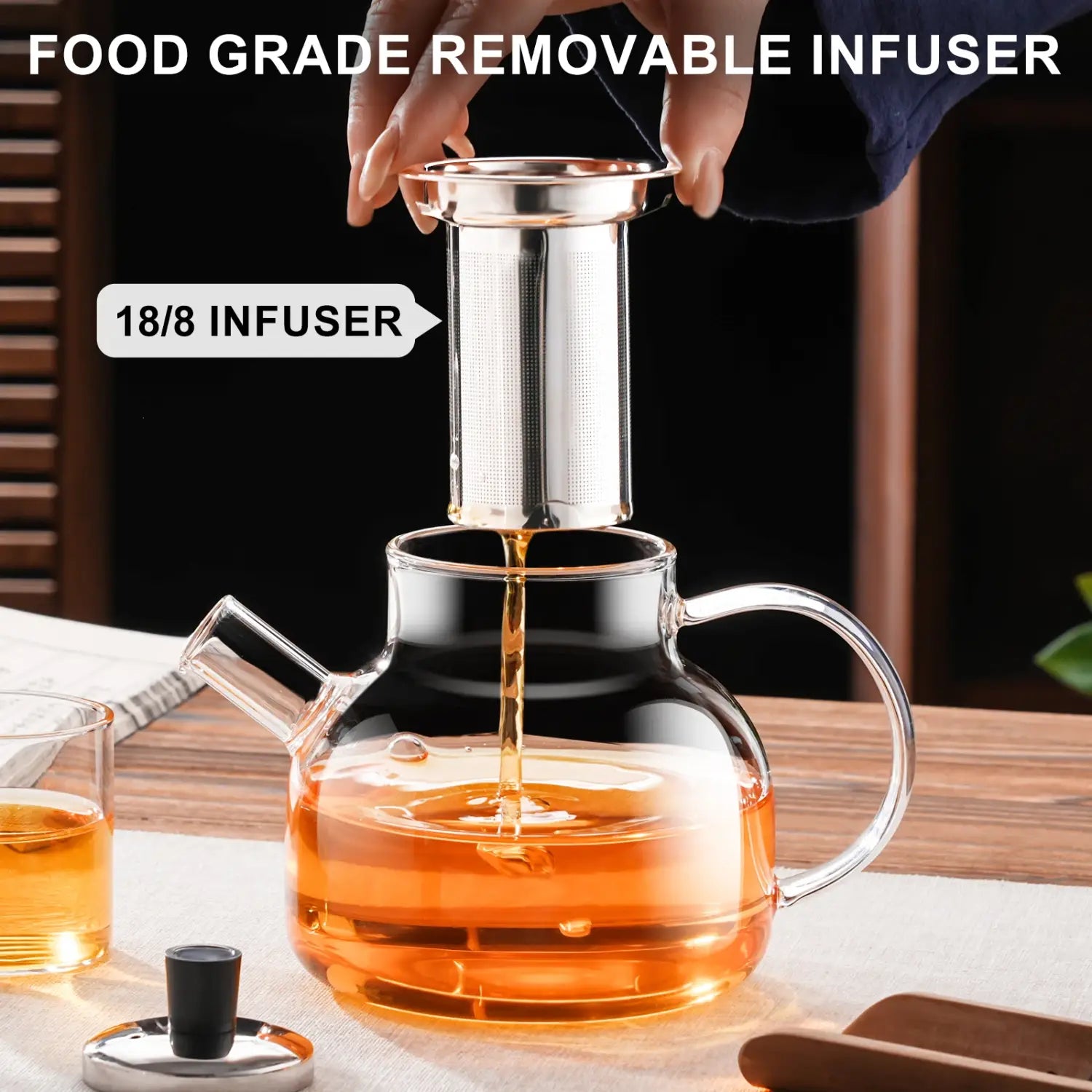Glass Teapot Camping Water Bottle