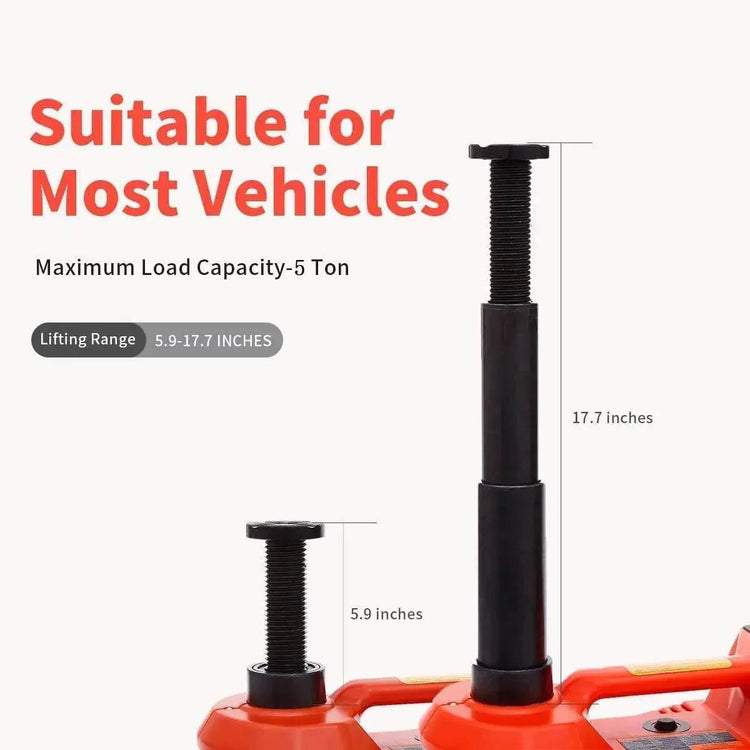 5 Ton Hydraulic Trolley Floor Jack Car Jack Kit 5Ton DC 12V Electric Hydraulic Car Jack Lift - GiFTiFY