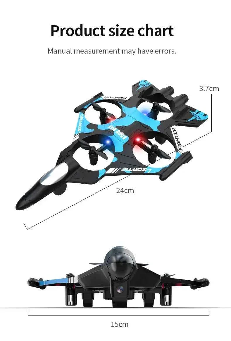 K500MAX Drone Fighter Jet 4k HD Professional Drone Camera WIFI Fpv Aircraft Quadcopte Aerial Photography Drone Birthday Toys Jet Fighter Toy by DSERS