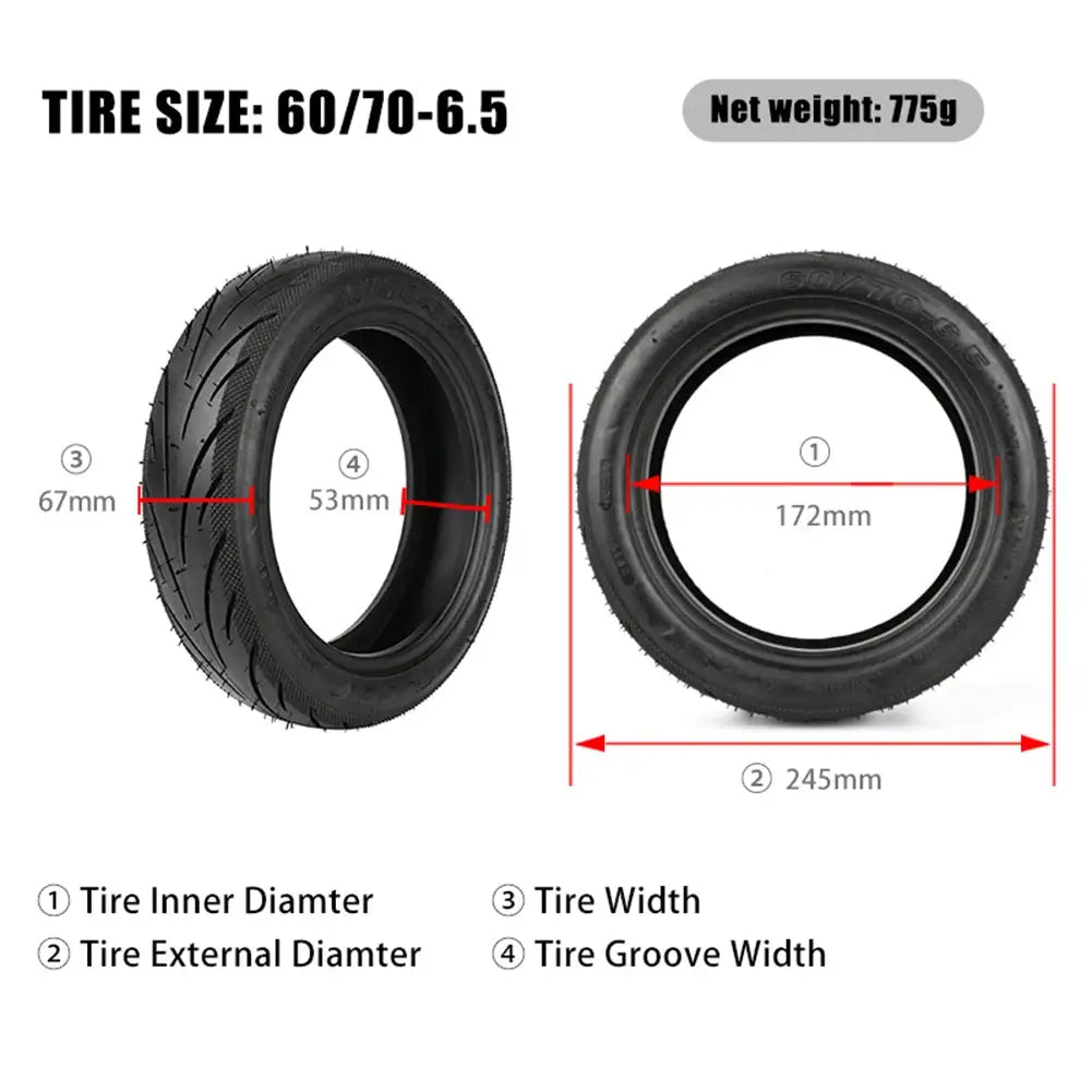 Self Repairing Tubeless Electric Scooter Tire 10inch Electric Bike