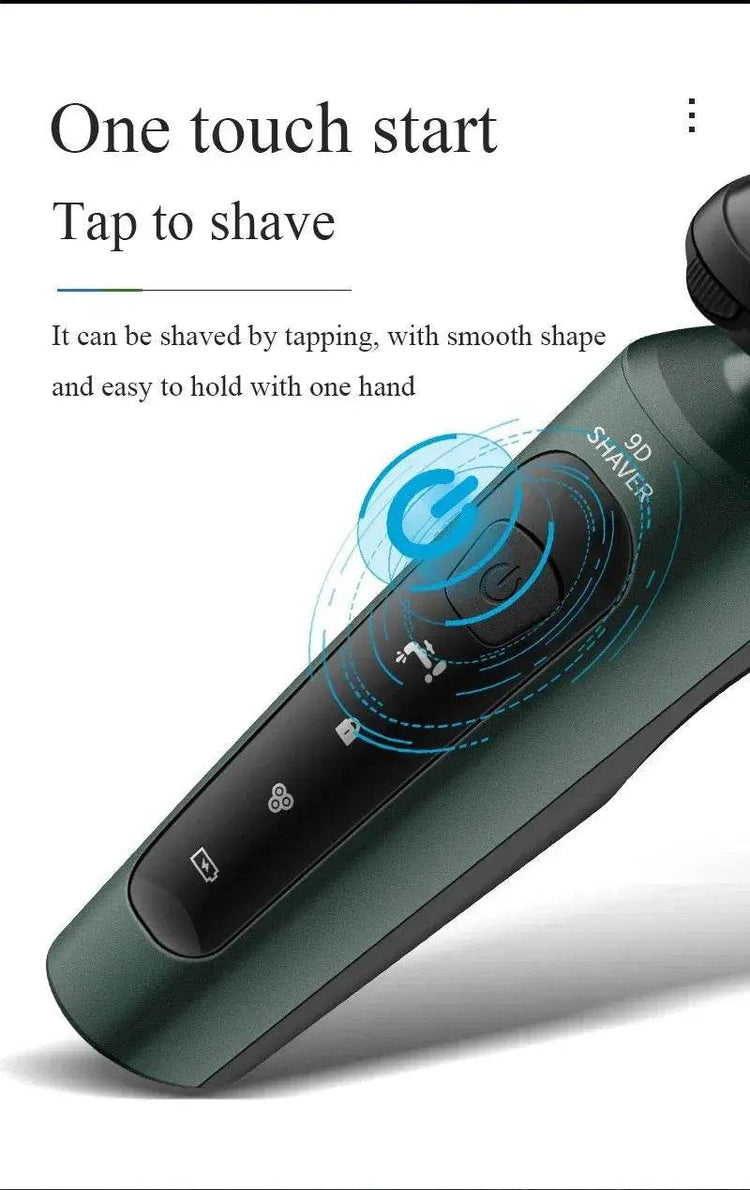 Electric Shavers for Men Waterproof Electric Trimmer Razor Wet Dry Use Rechargeable Battery - GiFTiFY