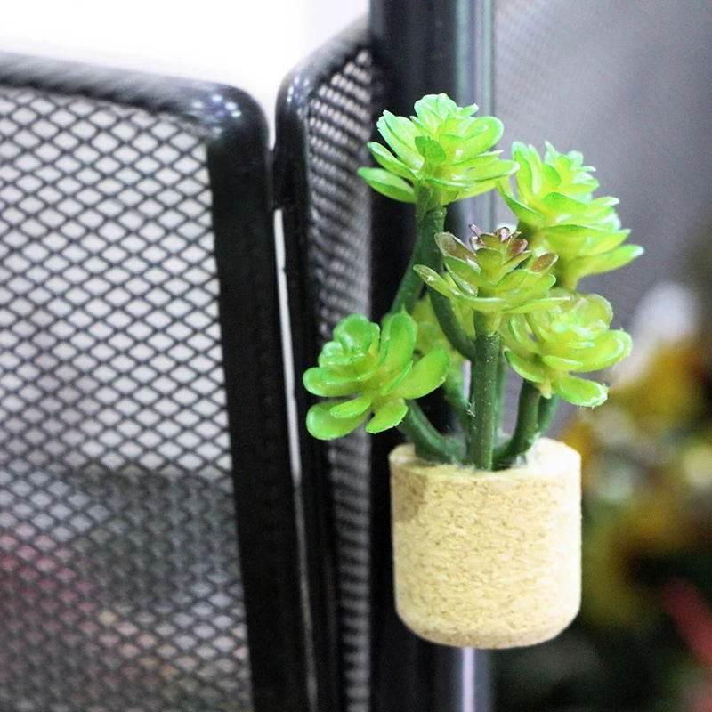 1:12 Dollhouse Simulation Flower Plant Potted Model Doll Home Miniature Green Plants Garden Decor Micro Landscape Ornament by DSERS