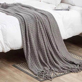 Bohemian Couch Blanket Large Knitted Tassel Throw for Bed Chair Sofa Couch Cover All-Season Blankets Home Decor Soft Comfortable - GiFTiFY