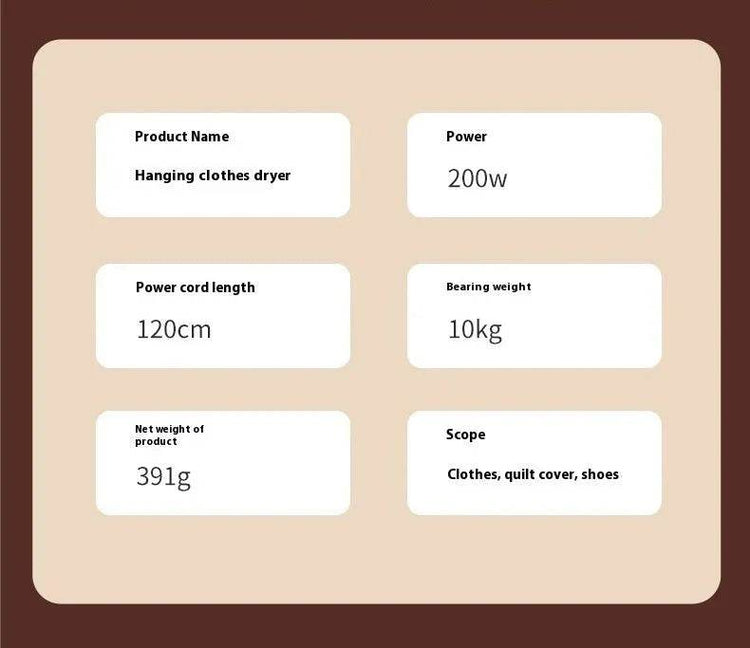 Portable Clothes Dryer Compact Electric Drying Machine for Home Foldable Clothes Dryer Convenient clothing drying in dormitories - GiFTiFY