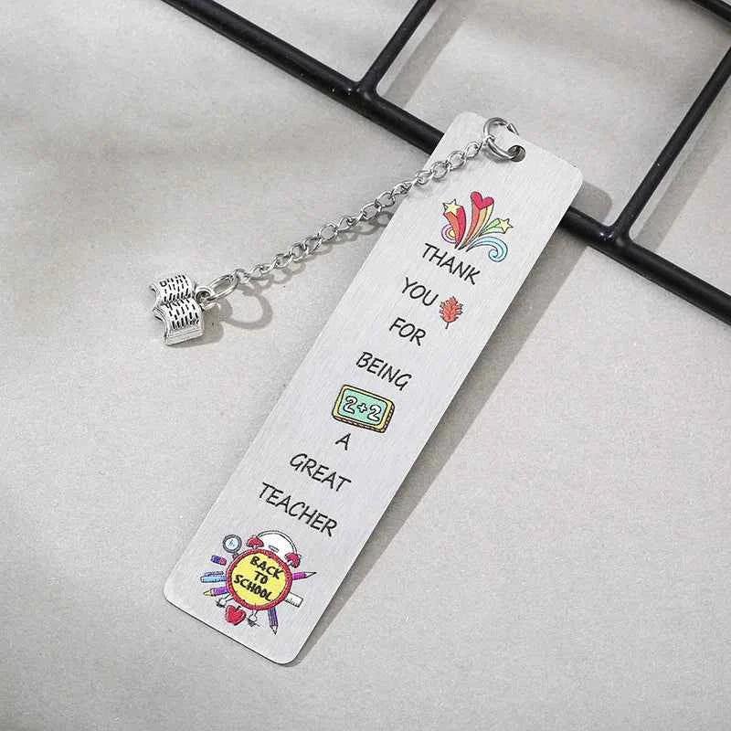 Color Cartoon Metal Bookmark Pendant Retro Book Clip Markers Student Gift Stationery Teacher Application Reward Gifts by DSERS