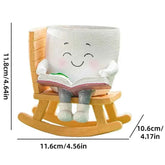 Funny Flower Pot Teacher Appreciation Gift Cute Chair Flower Pot Smile Face Planter Set for Indoor Outdoor Plants