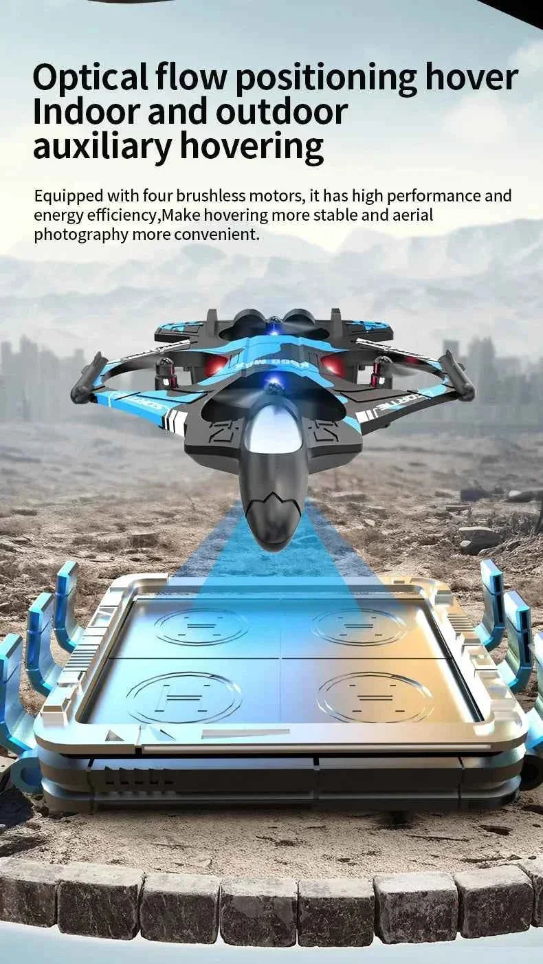 K500MAX Drone Fighter Jet 4k HD Professional Drone Camera WIFI Fpv Aircraft Quadcopte Aerial Photography Drone Birthday Toys Jet Fighter Toy by DSERS