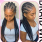 Cornrow Braids Wig Synthetic Full Lace Front Braided Wigs For Black Women 36 Inches Long Locs Goddess Braids Wig With Baby Hair GiFTiFY