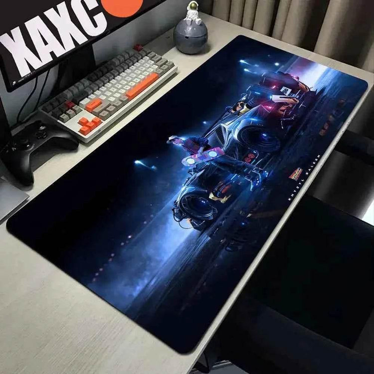 Back To The Future Large Mouse Pad 90x40cm Computer Mousepad Big Keyboard Mat Car Table Carpet Big Desk Mats Rubber Rugs - GiFTiFY