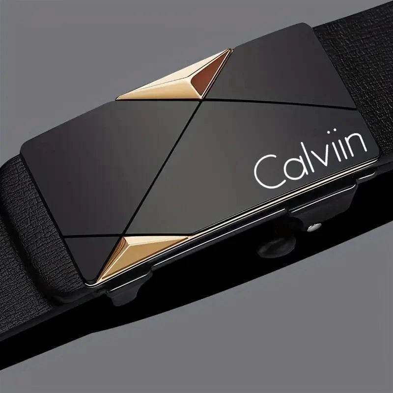 Stylish Men's PU Leather Belt - Fashion Belts for Daily Life, Leisure, Party, Festival, Work, and Business Automatic Buckle Belt by DSERS