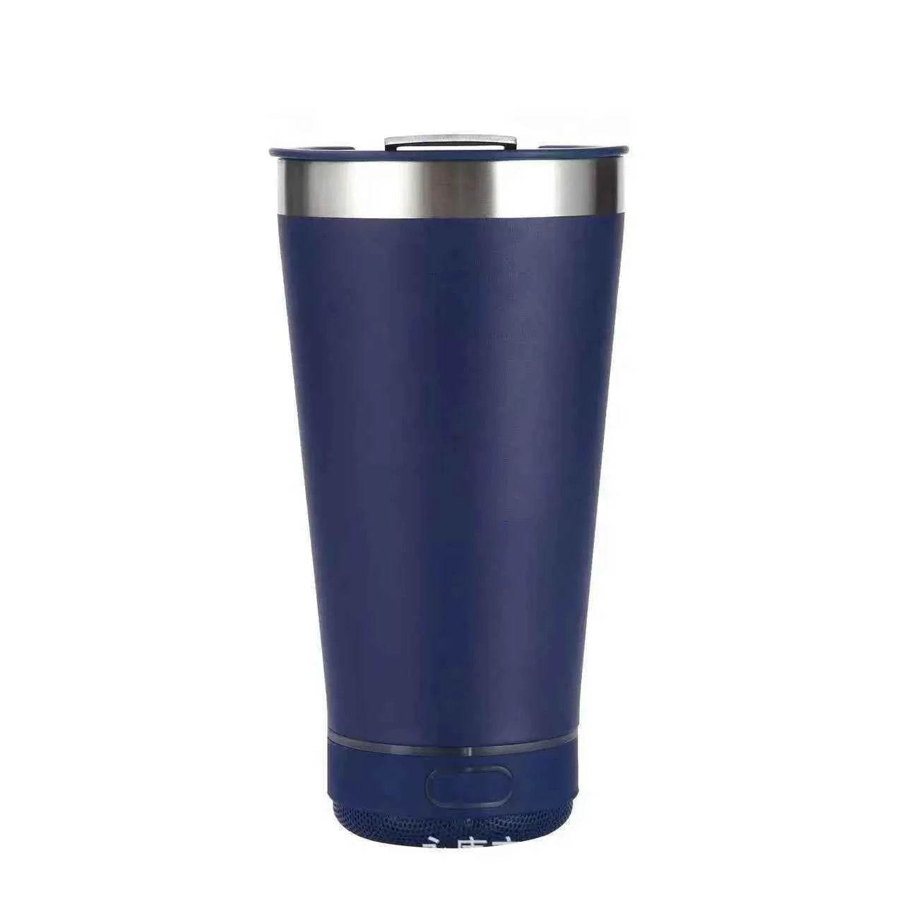 16oz smart bluetooth speaker car portable car cup creative bottle opener stainless steel thermos cup - GiFTiFY