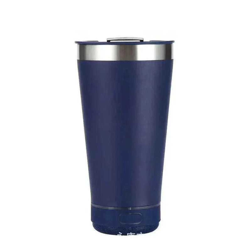 16oz smart bluetooth speaker car portable car cup creative bottle opener stainless steel thermos cup bluetooth speaker car portable by DS