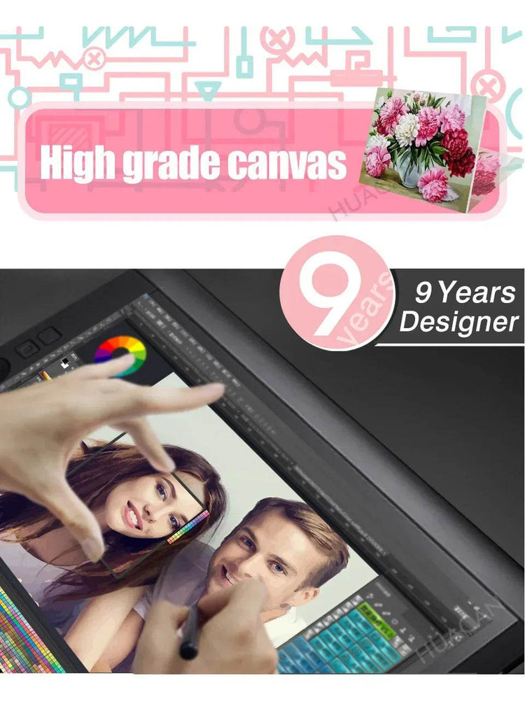 HUACAN Custom Photo Paint By Numbers Pets Child Diy Kit Picture For Living Room Home Decoration - GiFTiFY