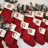 navidad Christmas Boots Letters Christmas Stocking New Knitting Christmas Tree Pendant Decorations SnowflakeChristmas Socks