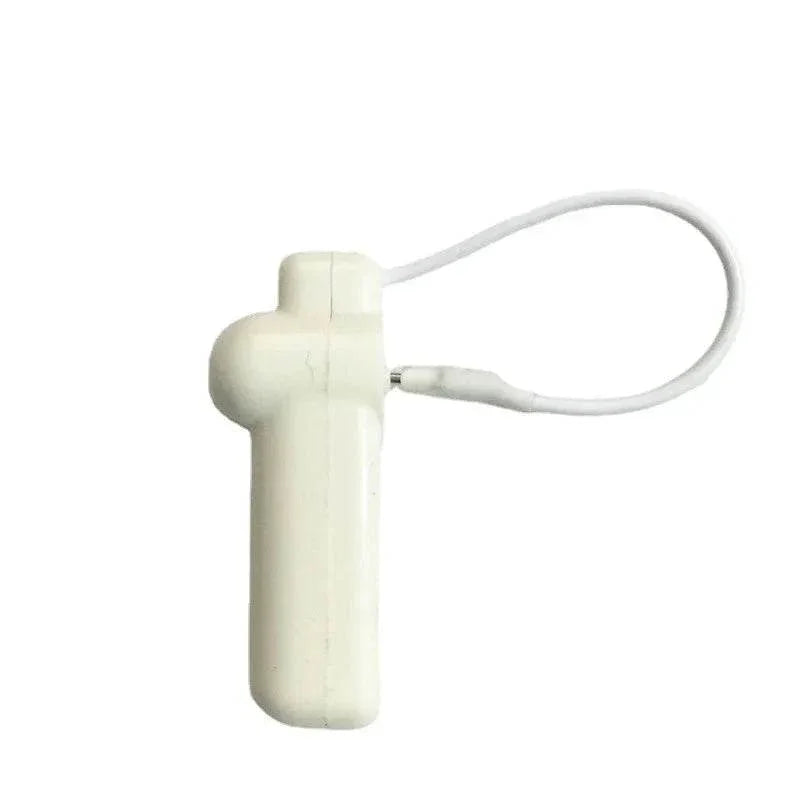 100pcs Security Tag with steel wire lanyard for Clothing Reusable AM 58KHz MHz EAS Hard Tag For Store With Magnet Lock Opener by DSERS