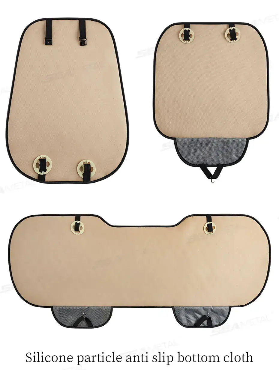 Black Quilted Leather Car Seat Covers
